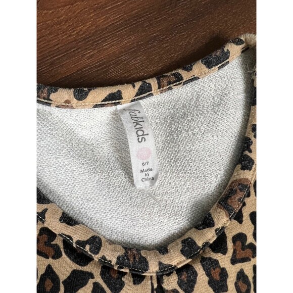 FabKids Girls Size 6/7 Leopard Print Dress! - Picture 2 of 6